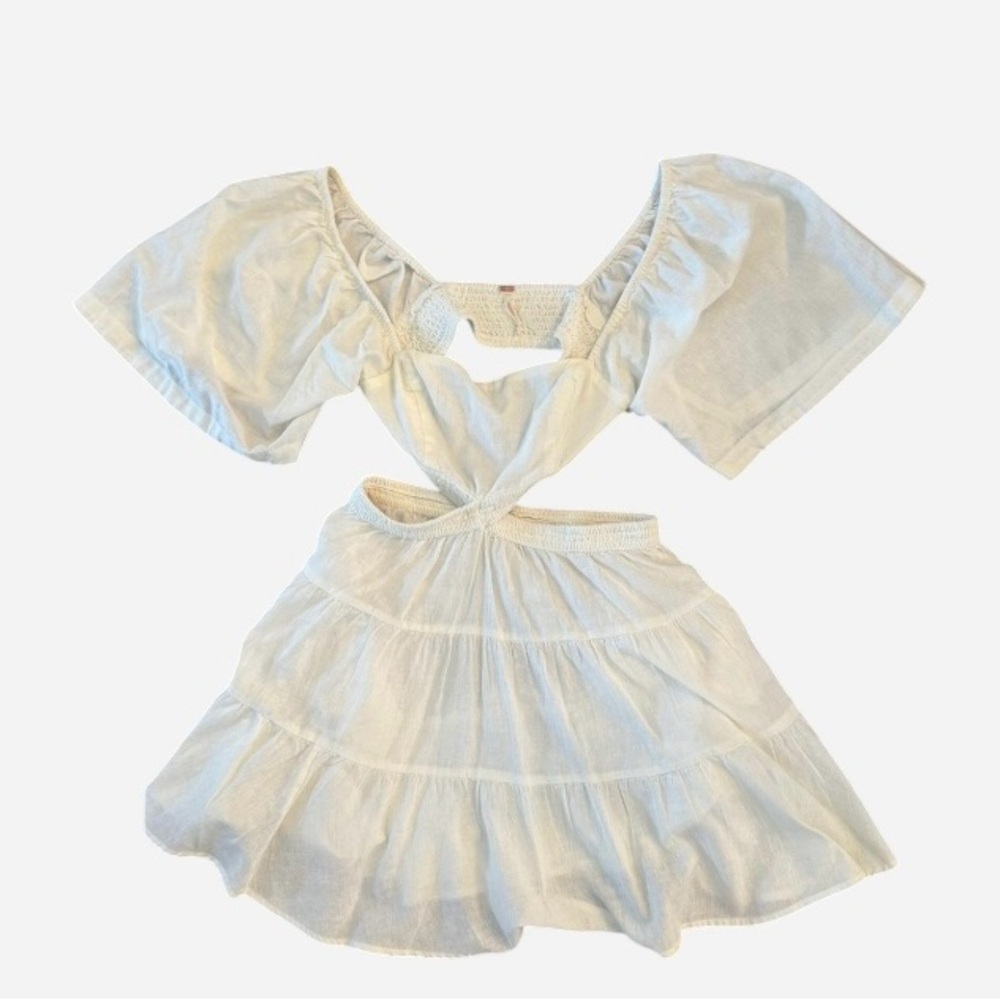 Free People White Mini Dress